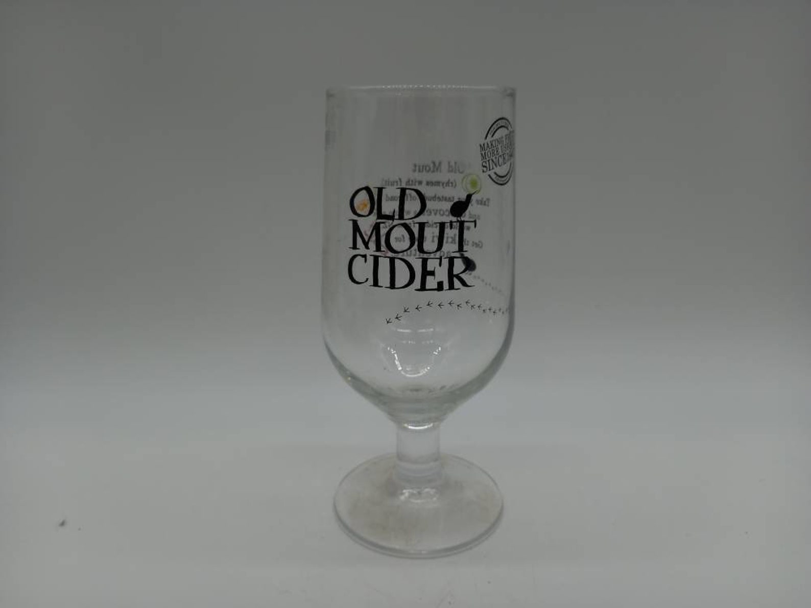 Branded Vintage Cider Glass. Old Mout Cider Pint Glass Vintage Etsy