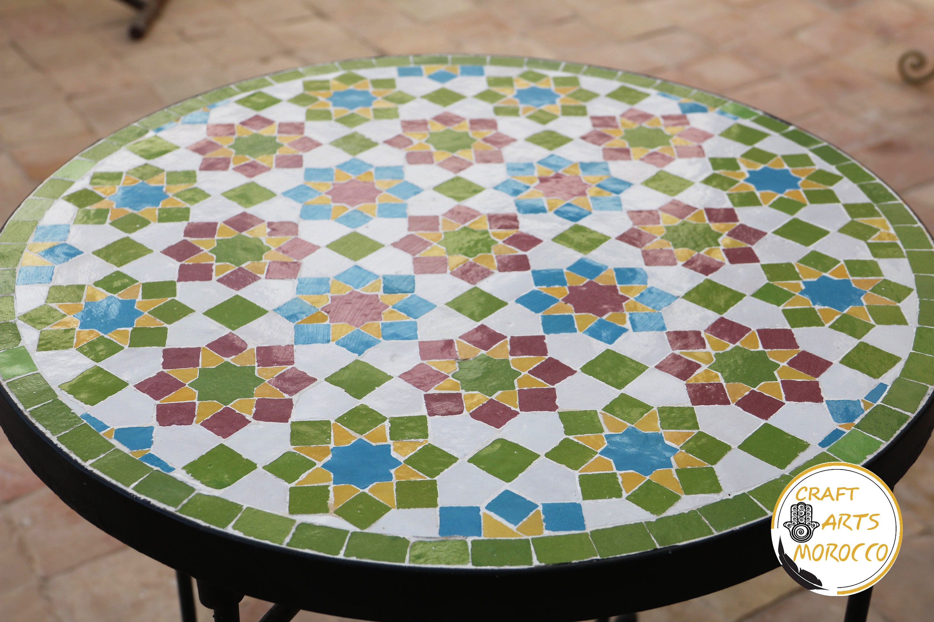 Marokkanischer Mosaik Gartentisch / Marokkanischer | Etsy