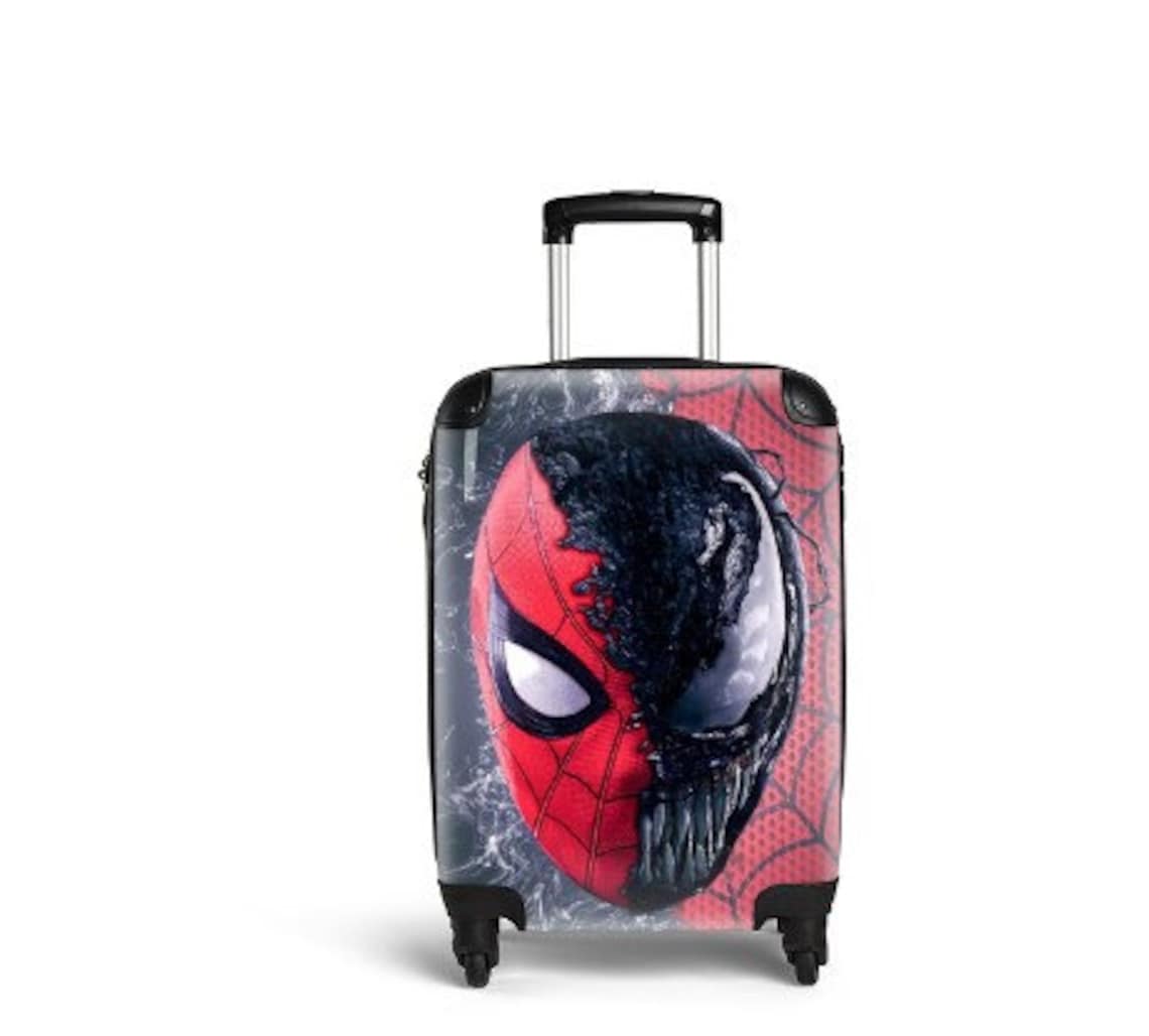 Venom Suitcase Cabin Spiderman Luggage Travelling Super Hero Etsy