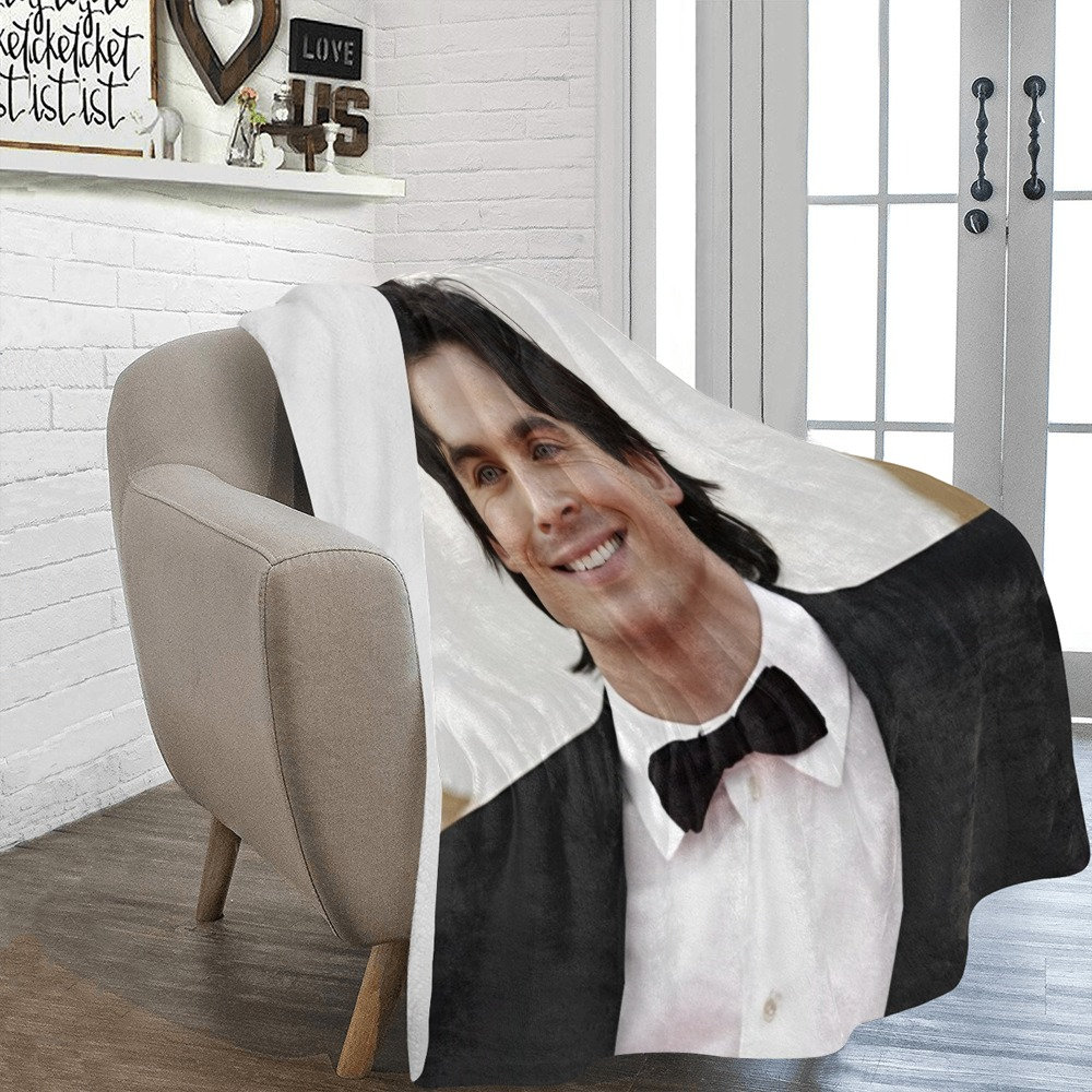 HUGE BEST PRICE Ian Somerhalder Blanket Fleece Travelling Birthday ...