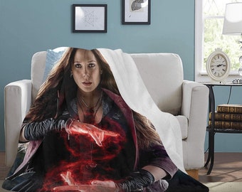 HUGE BEST PRICE Scarlet Witch Blanket Fleece Wanda Maximoff  Travelling  Birthday Gifts Anniversary