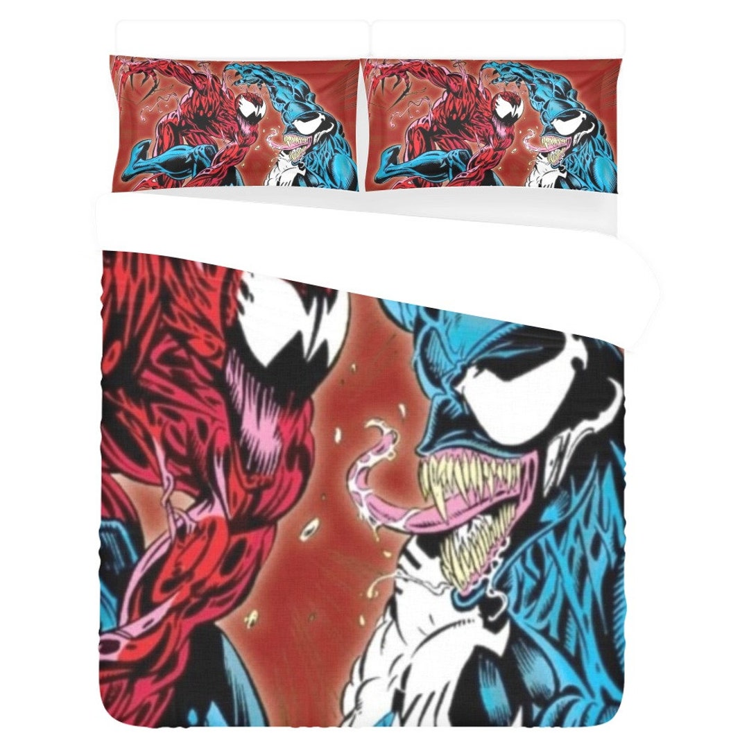 Venom Bedding Set Pillow Cases Duvet Cover Super Hero Birthday - Etsy