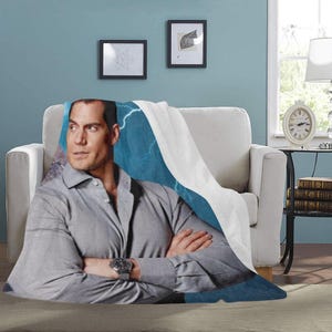HUGE BEST PRICE Henry Cavill Blanket Throw Large Fleece Travelling  Birthday Gifts Mothers Fathers Day