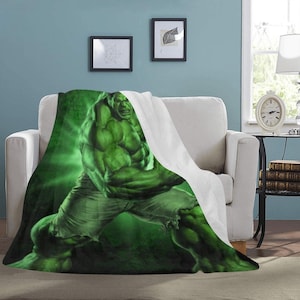 HUGE BEST PRICE Hulk Blanket Fleece Travelling Avengers Super Hero Birthday Gifts Mothers Fathers Day Day