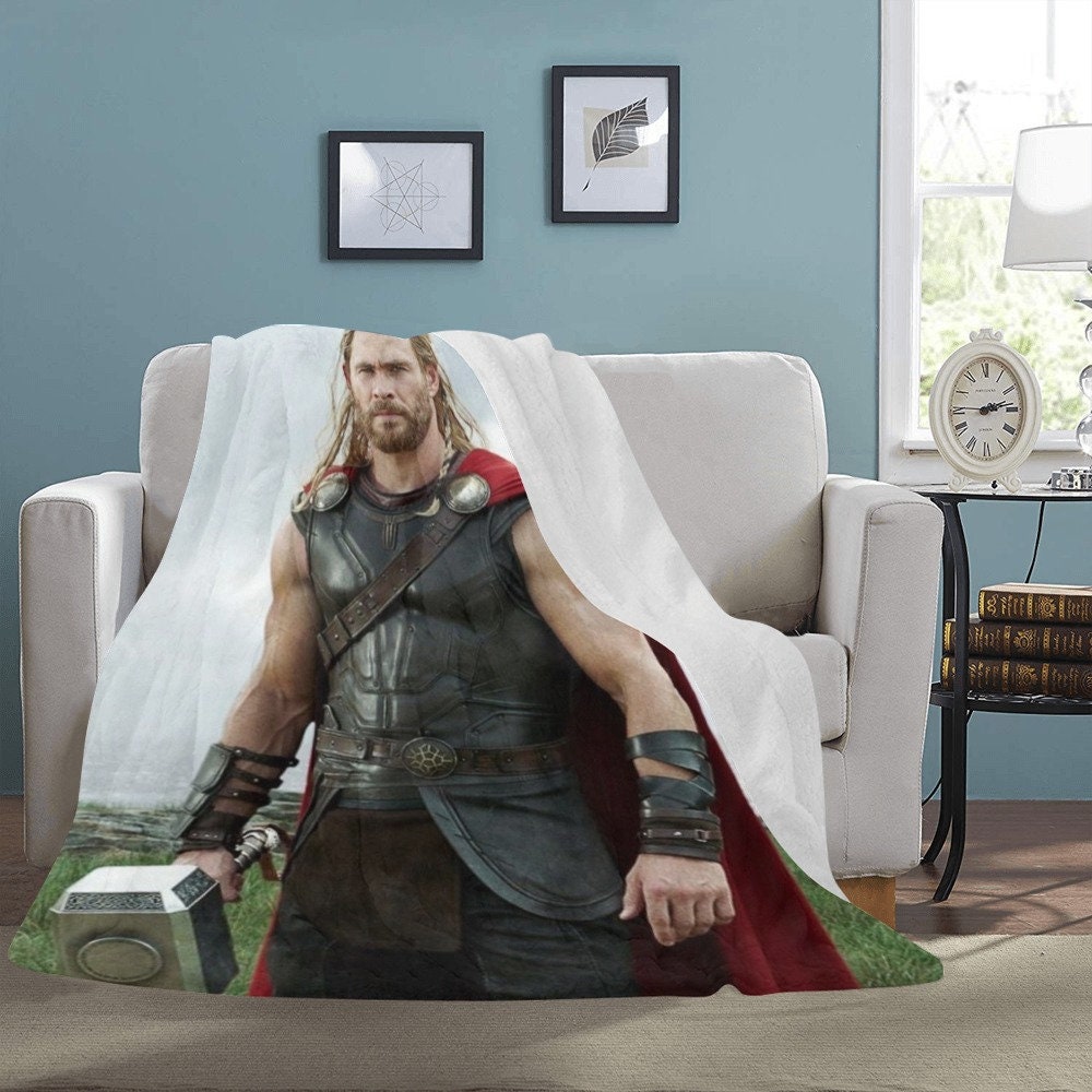 HUGE BEST PRICE Thor Blanket Fleece Travelling Avengers Super Hero Birthday Gifts Anniversary Home Decoration Travelling Etsy Canada