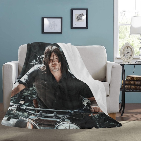 HUGE BEST PRICE Norman Reedus Blanket Fleece Travelling Birthday Gifts Valentines Day Etsy