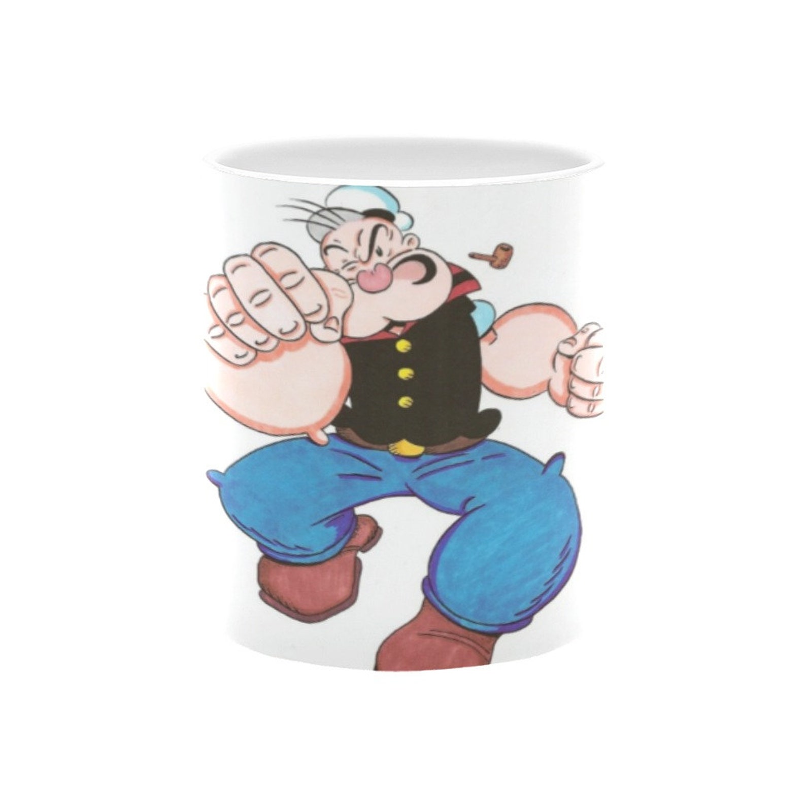Popeye Mug Cup Sailor Man Cartoon Birthday Gifts Anniversary Etsy
