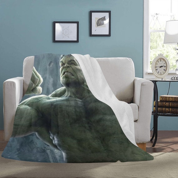 HUGE BEST PRICE Hulk Blanket Fleece Travelling Avengers Super Hero Birthday Gifts Mothers Fathers Day Day Etsy