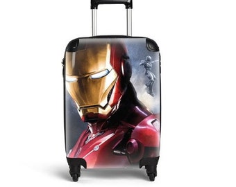 Iron Man Suitcase Cabin Luggage Travelling Avengers Super Hero Gifts Birthday Anniversary