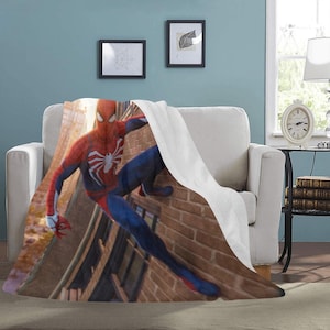 HUGE BEST PRICE Spiderman Blanket Fleece Travelling  Birthday Gifts Mothers Fathers Day Day