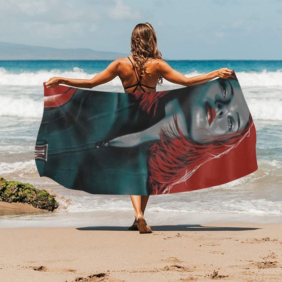 HUGE BEST PRICE Black Widow Beach Towel Natasha Romanoff Avengers Super Hero Travelling Camping Summer Birthday Gifts Mothers Fathers Day Etsy Ireland