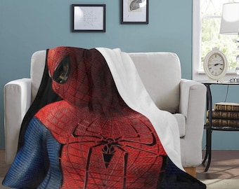 HUGE BEST PRICE Spiderman Blanket Fleece Travelling  Birthday Gifts Anniversary Valentines Day