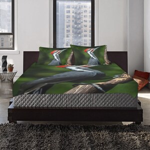 Woodpecker Bedding Set Pillow Cases Duvet Cover Birthday Gifts Christmas