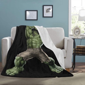 HUGE BEST PRICE Hulk Blanket Fleece Travelling Avengers Super Hero Birthday Gifts Mothers Fathers Day Day