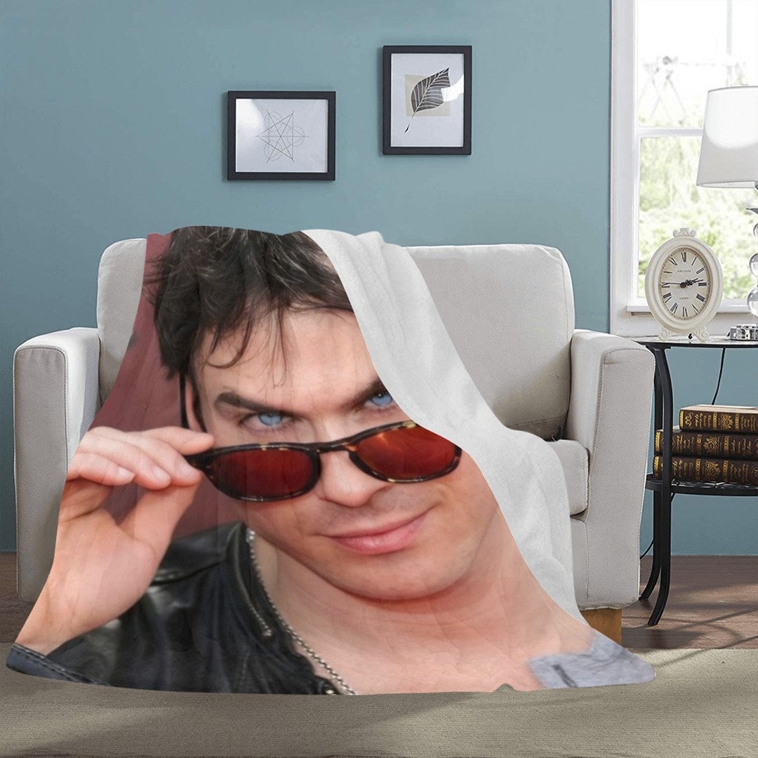 HUGE BEST PRICE Ian Somerhalder Blanket Fleece Travelling Birthday ...