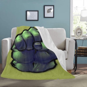 HUGE BEST PRICE Hulk Blanket Fleece Travelling Avengers Super Hero Birthday Gifts Mothers Fathers Day Day