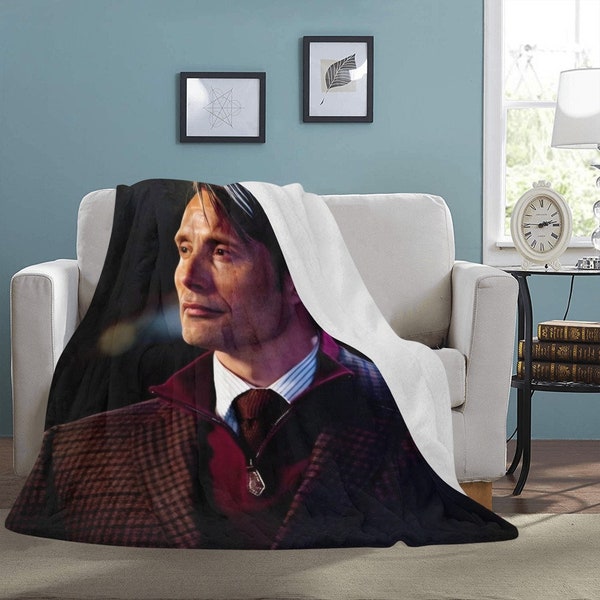 MIGLIOR PREZZO ENORME Mads Mikkelsen Coperta in pile da viaggio Supereroe Regali di compleanno San Valentino