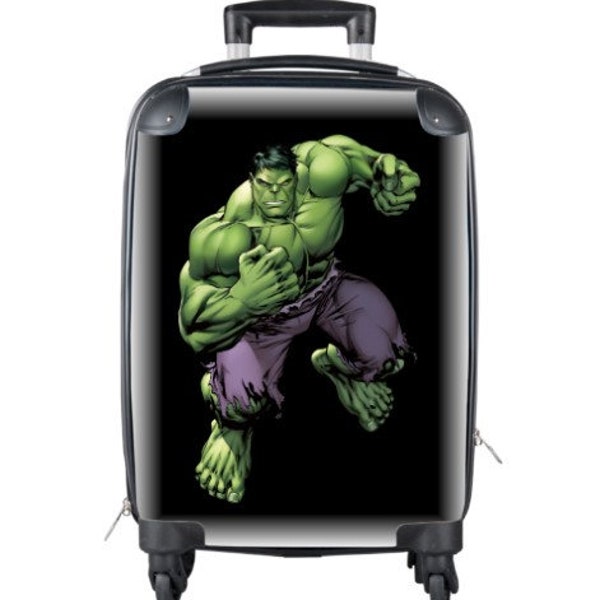 Hulk Suitcase Cabin Luggage Travelling Avengers Super Hero Gifts Birthday Anniversary