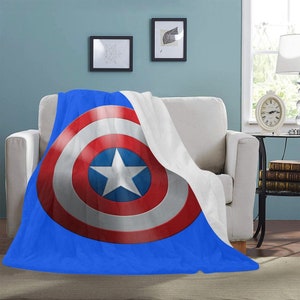 USA Hearts & Stars Plüschdecke – Super Weich, 127x152 Cm, Perfekt Als Geschenk Oder Deko