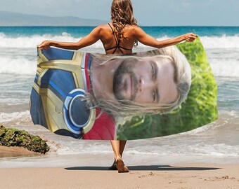 HUGE BEST PRICE Thor Beach Towel   Travelling Camping Summer Birthday Gifts Mothers Fathers Day