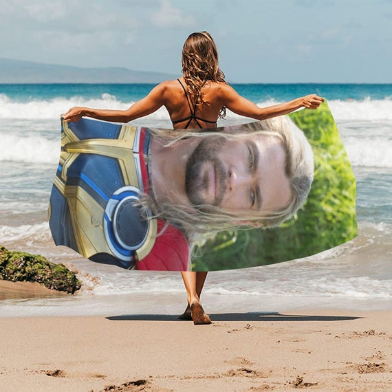 HUGE BEST PRICE Thor Beach Towel Avengers Super Hero Travelling