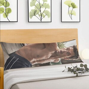 Sebastian Stan Body Pillow Case Soft Cover Double Sided Print Zipper Closure Celebrity Fan Gift Home Décor