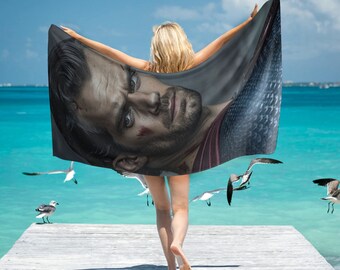 HUGE BEST PRICE Henry Cavill Beach Towel  Camping Summer Birthday Gifts Mothers Fathers Day