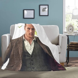 ENORME MIGLIOR PREZZO Sam Heughan Coperta in pile Regali di compleanno per i viaggi Festa della mamma Festa del papà