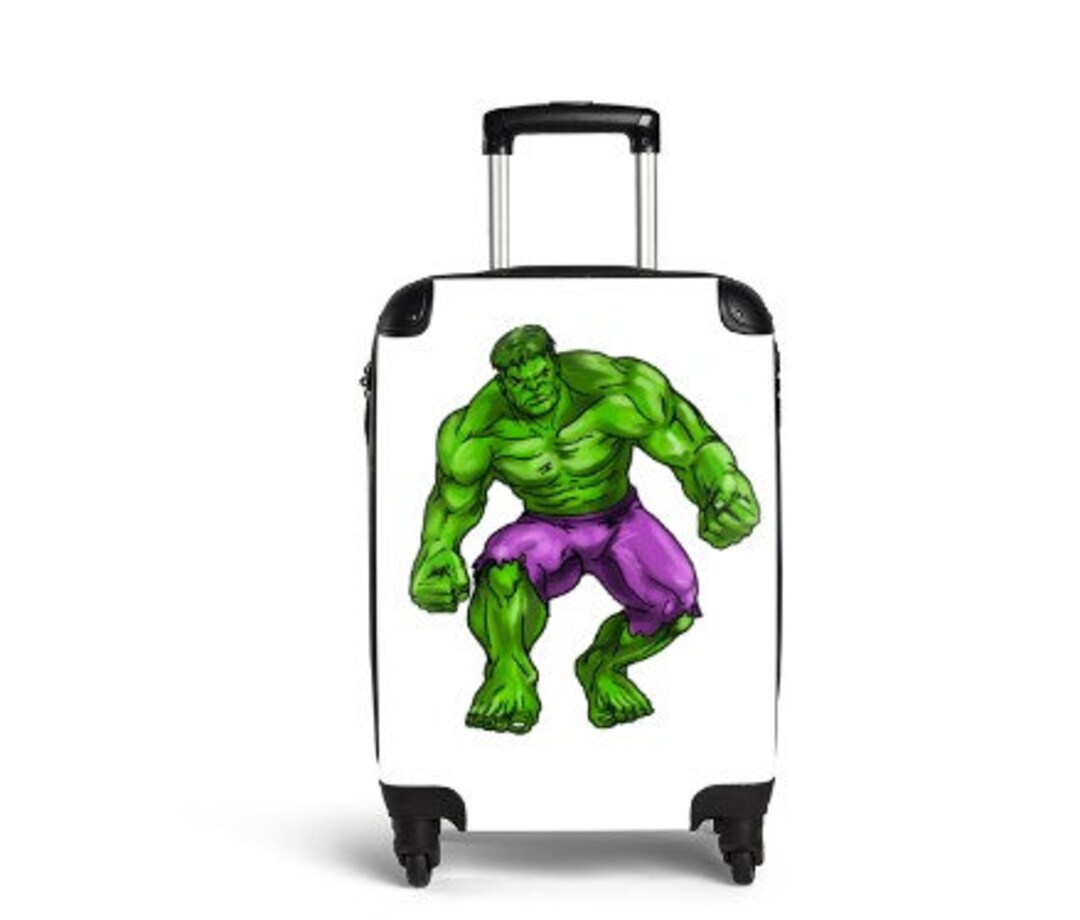 Hulk Suitcase Cabin Luggage Travelling Avengers Super Hero Gifts