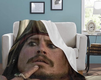 HUGE BEST PRICE Johnny Depp Blanket Jack Sparrow Fleece Travelling  Birthday Gifts Mothers Fathers Day