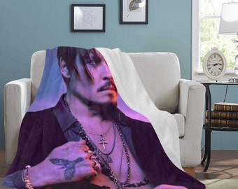 HUGE BEST PRICE Johnny Depp Blanket Jack Sparrow Fleece Travelling  Birthday Gifts Mothers Fathers Day