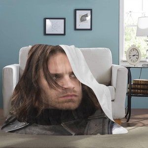 HUGE BEST PRICE Winter Soldier Blanket Fleece  Sebastian Stan Travelling  Birthday Gifts Anniversary