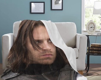 HUGE BEST PRICE Winter Soldier Blanket Fleece Avengers Sebastian Stan Travelling Super Hero Birthday Gifts Anniversary