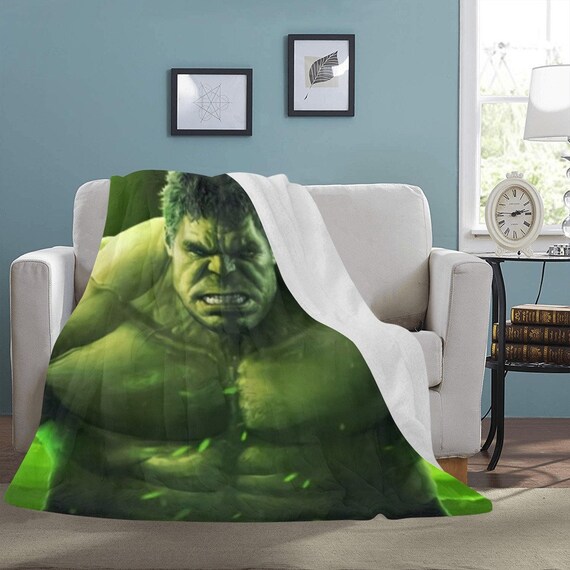 HUGE BEST PRICE Hulk Blanket Fleece Travelling Avengers Super Hero Birthday Gifts Mothers Fathers Day Day