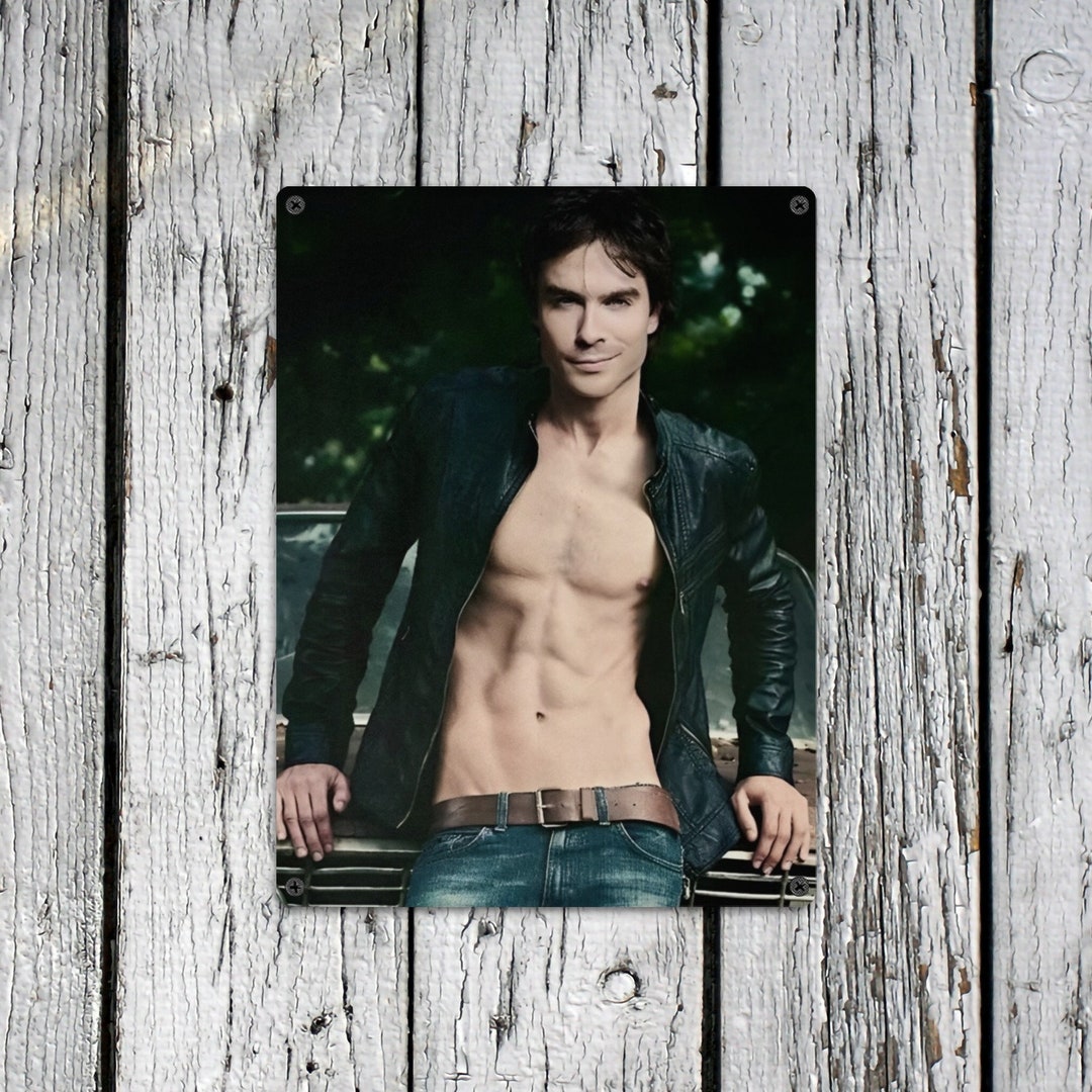 Ian Somerhalder Metal Tin Sign Super Hero Birthday Gifts Valentines Day ...