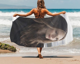 HUGE BEST PRICE Scarlet Witch Beach Towel Wanda Maximoff  Travelling Camping Summer Birthday Gifts Mothers Fathers Day