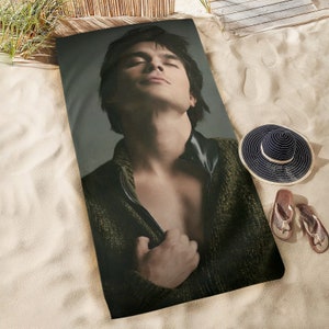HUGE BEST PRICE Ian Somerhalder Beach Towel Cotton  Camping Summer Birthday Gifts Mothers Fathers Day