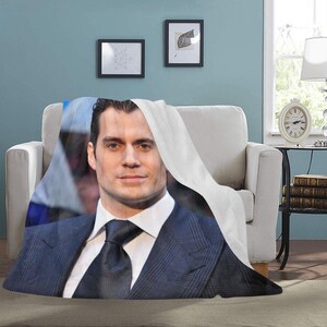 HUGE BEST PRICE Henry Cavill Blanket Throw Large Fleece Travelling  Birthday Gifts Mothers Fathers Day