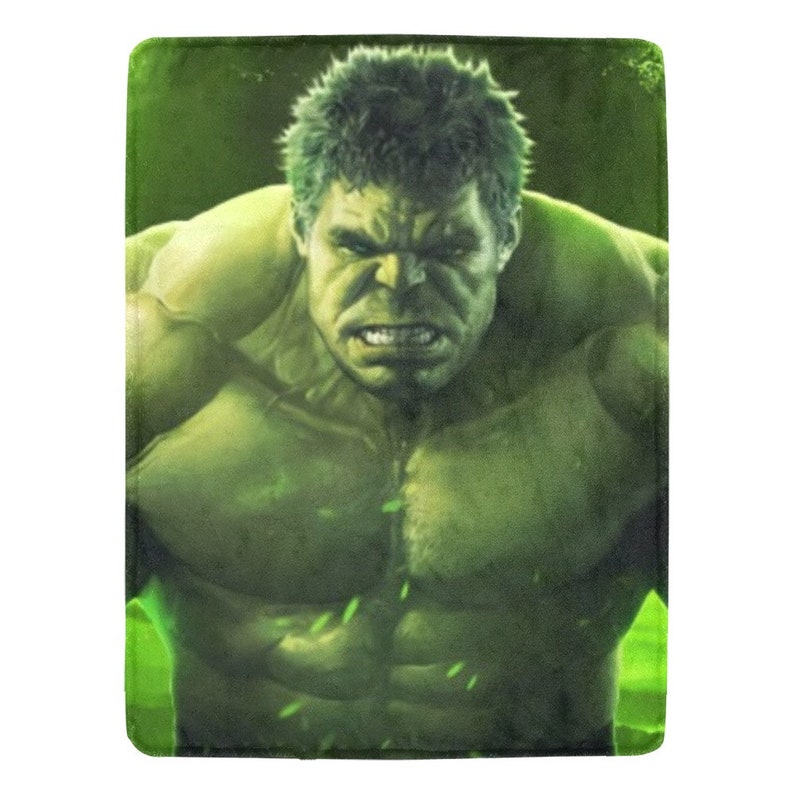 Hulk Blanket Fleece Travelling Avengers Super Hero Birthday Etsy