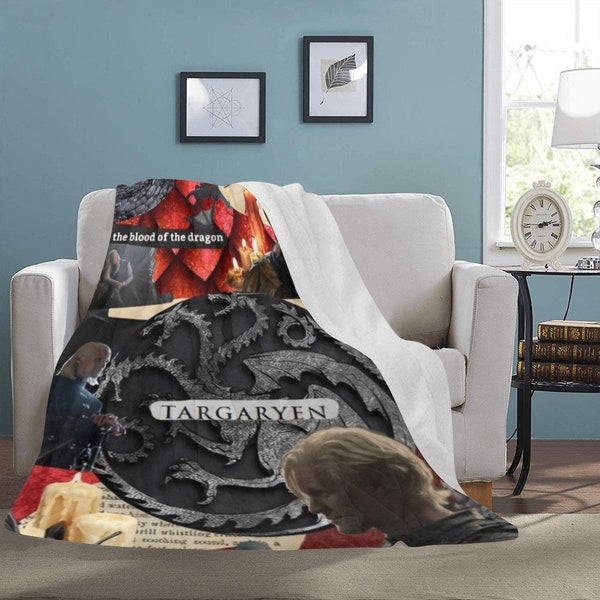 MIGLIOR PREZZO ENORME Coperta in pile di Daemon Targaryen da viaggio, regalo di compleanno per supereroi, San Valentino