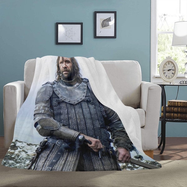 MIGLIOR PREZZO ENORME Sandor Clegane Coperta in pile da viaggio Regali di compleanno di supereroi San Valentino