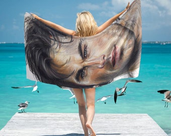 HUGE BEST PRICE Ian Somerhalder Beach Towel  Camping Summer Birthday Gifts Mothers Fathers Day
