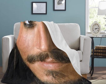 HUGE BEST PRICE Johnny Depp Blanket Jack Sparrow Fleece Travelling  Birthday Gifts Mothers Fathers Day