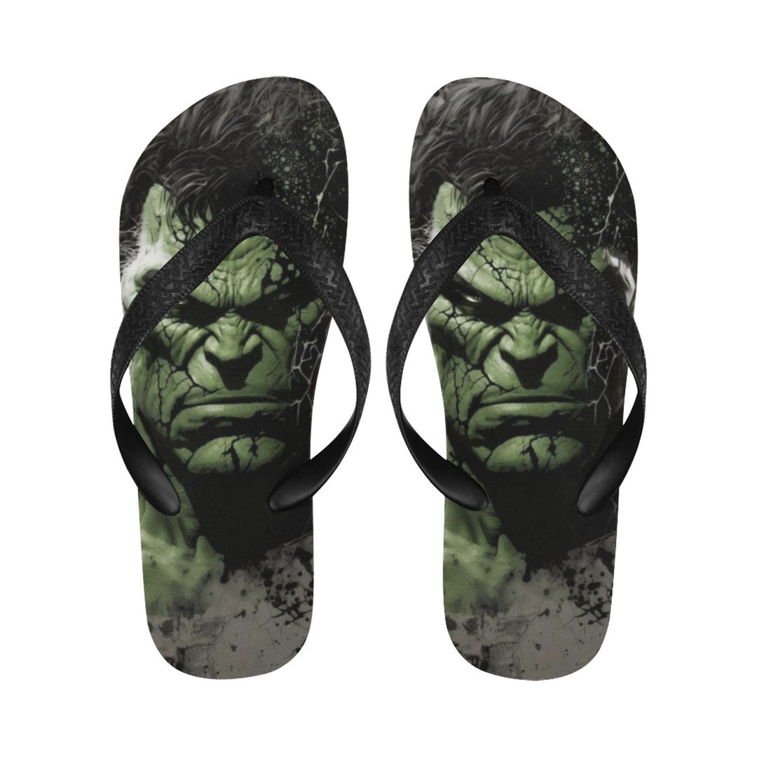 Hulk Flip Flops - Etsy