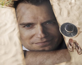 HUGE BEST PRICE Henry Cavill Beach Towel  Camping Summer Birthday Gifts Mothers Fathers Day