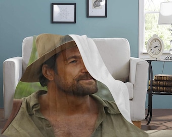 HUGE BEST PRICE Brandon Sklenar Blanket Fleece Travelling Birthday Gifts Mothers Fathers Day