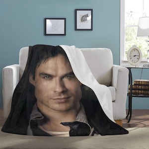 HUGE BEST PRICE Ian Somerhalder Blanket Fleece Travelling Birthday Gifts Valentines Day