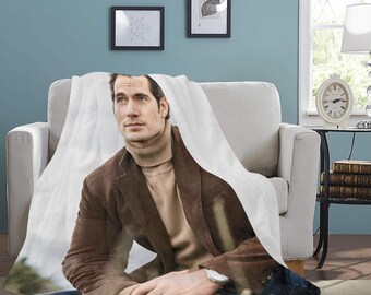 HUGE BEST PRICE Henry Cavill Blanket Fleece Travelling  Birthday Gifts Mothers Fathers Day