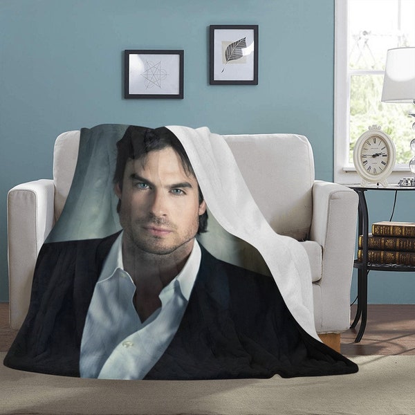 MIGLIOR PREZZO ENORME Coperta in pile Ian Somerhalder, regali di compleanno da viaggio, San Valentino