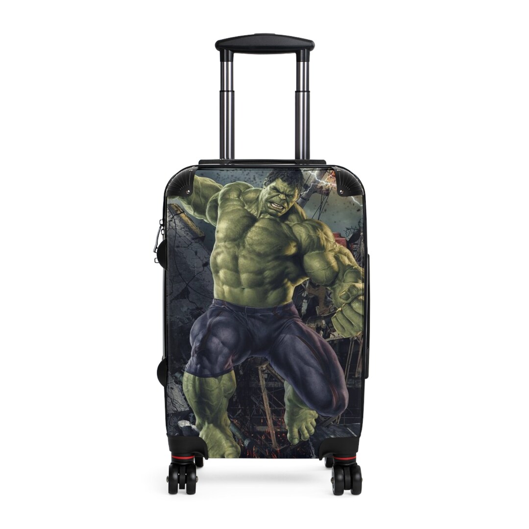Hulk Suitcase Cabin Luggage Travelling Avengers Super Hero Gifts